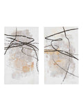 Gallery Home white mangle canvas set of 2 100x60cm (British brand)