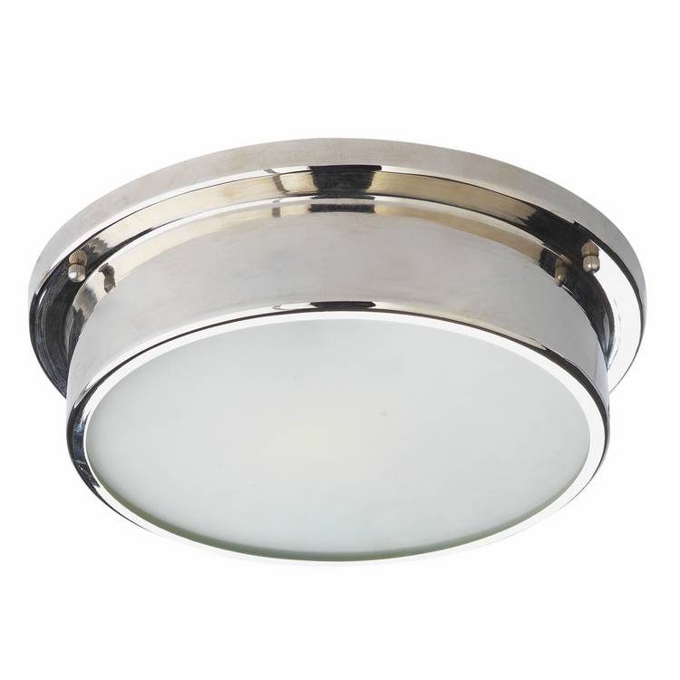 Argos Home bathroom flush ceiling light chrome 30cm, UK version