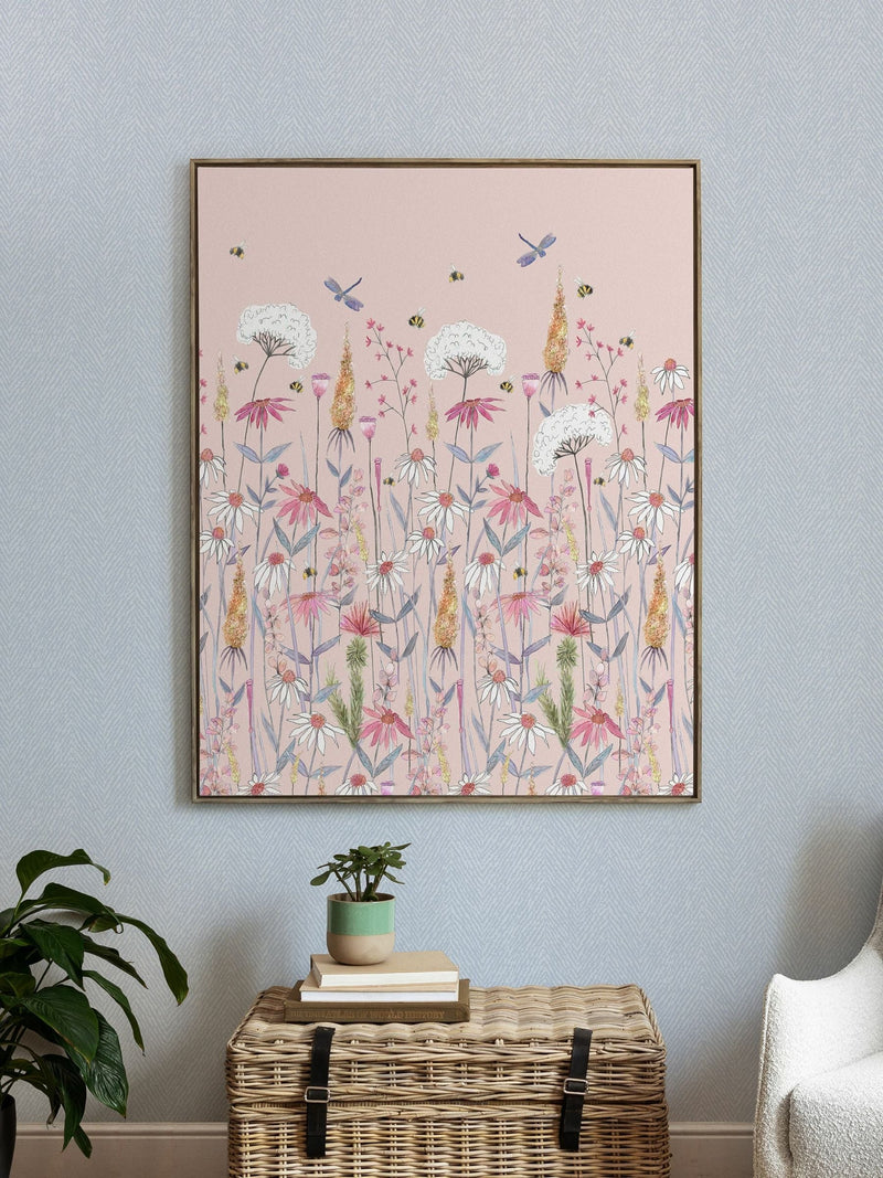 Framed Canvas Hermione Blush 141cm x 112cm (British brand)