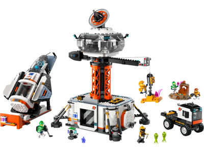Set de construction LEGO City Base spatiale et rampe de lancement de fusée 1422 pièces
