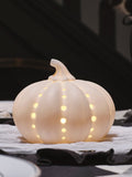 Lights4fun white ceramic pumpkin light 14cm x 17cm, UK version