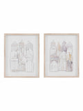 Gallery Home White Shoreline Suite framed art set, imported from the UK