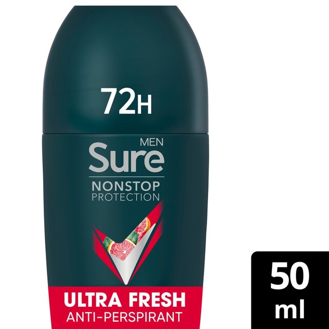 Sure Men 72hr Nonstop Antiperspirant Deodorant Roll On Ultra Fresh 50ml GOODS M&S