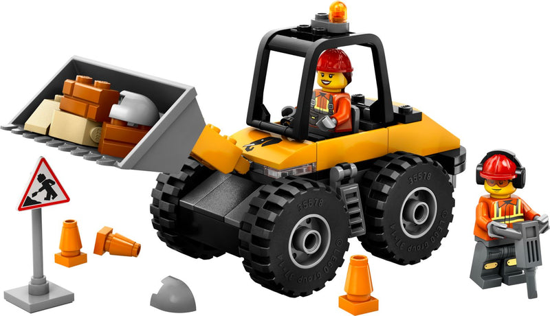 LEGO City Yellow Construction Wheel Loader 81 Pieces (British brand)