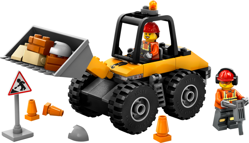 LEGO City Yellow Construction Wheel Loader 81 Pieces (British brand)