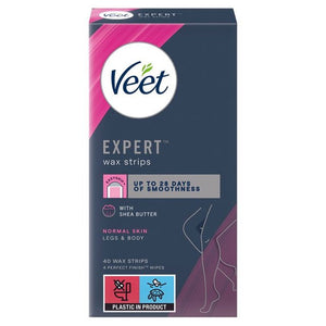 Veet Expert Wax Strips - Legs Normal 40 per pack