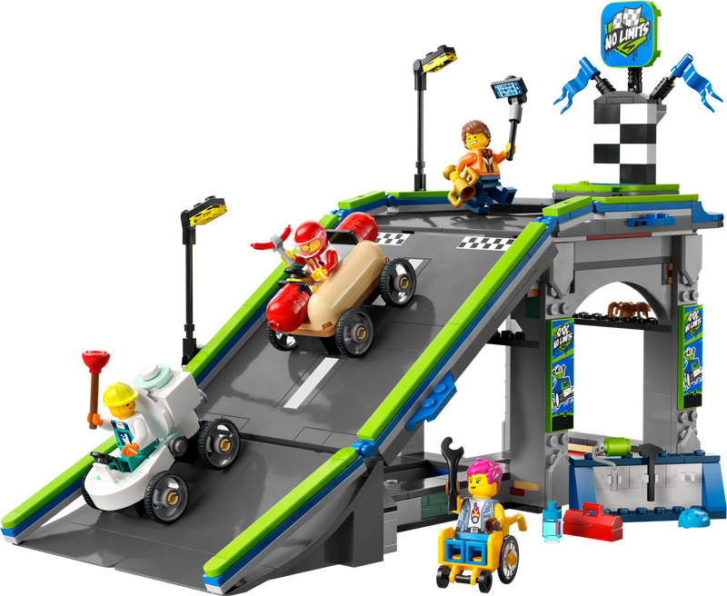 Rampe de course pour voiture LEGO City, 436 pièces, importé du Royaume-Uni