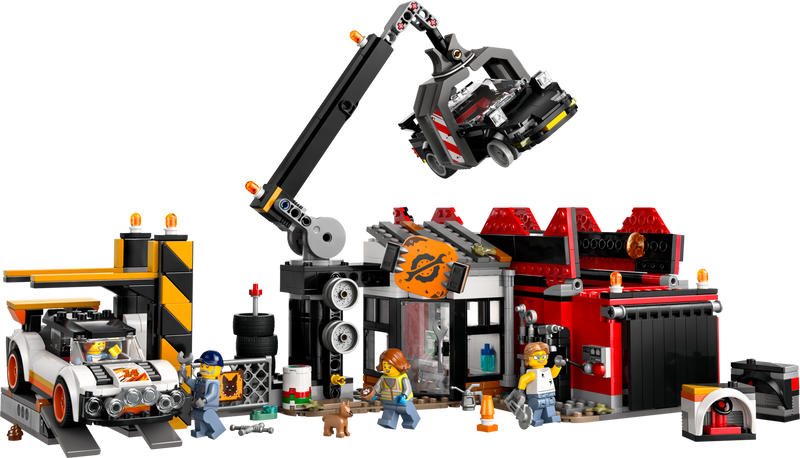 LEGO City Scrapyard with Cars building kit 871 pieces (British brand)
