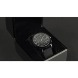 Armani Exchange chronograph watch black silicone 44mm (British brand)