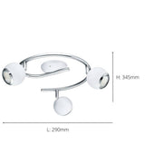 Eglo Bimeda spotlight three adjustable heads white, imported from the UK