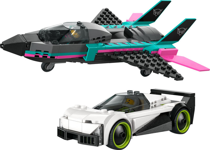 LEGO City Jet vs Car building set 259 pieces - British product