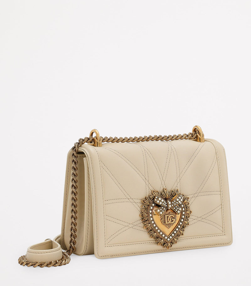 Dolce&Gabbana Devotion leather shoulder bag, imported from the UK