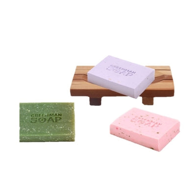 Superdrug Greenman Sisal Natural Soap and Dish Set Mahogany 3 x 100g- Buy online at McGrocer