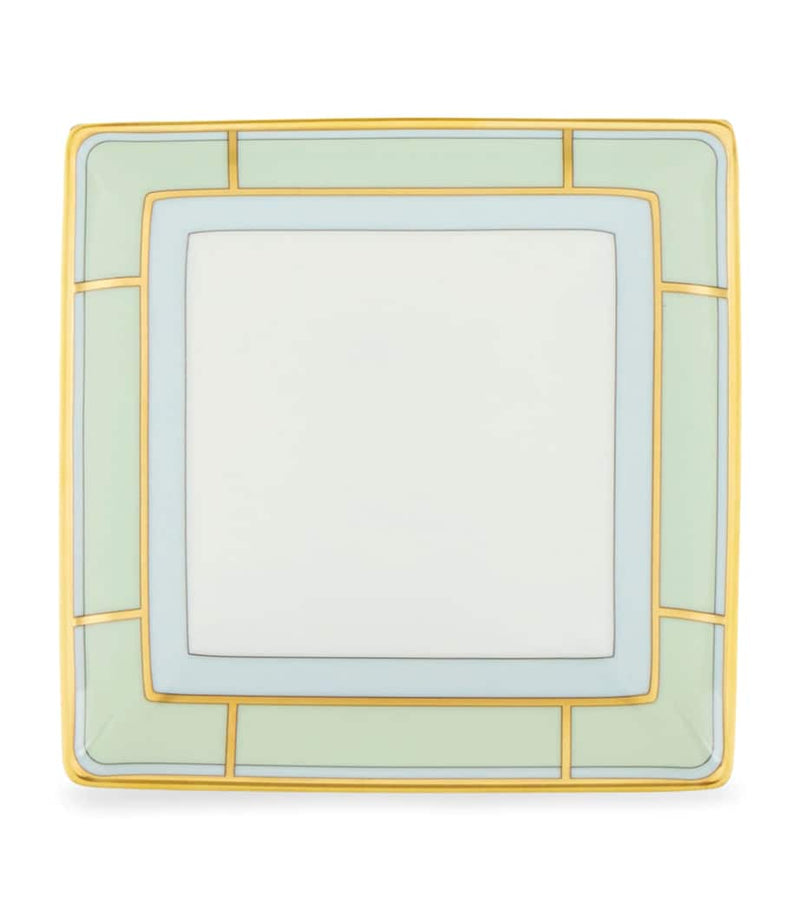 GINORI 1735 porcelain Colonna Diva square change tray 13.5cm, UK version