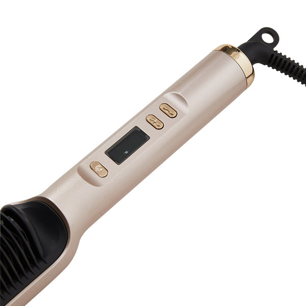 Livingandhome hair straightener brush Champagne Gold 30W - British product