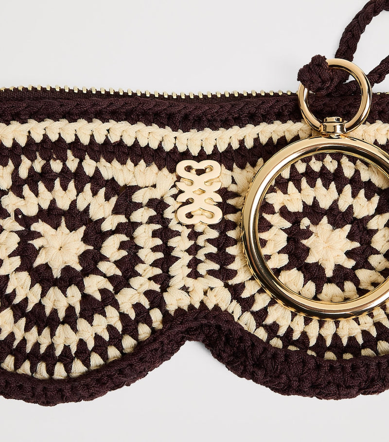 Sandro Paris crochet glasses case 7.5x15.5cm, imported from the UK