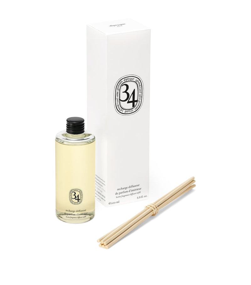 Diptyque 34 Boulevard diffuser refill 200ml (British brand)