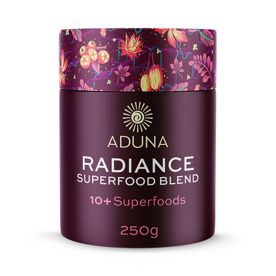 Holland & Barrett Aduna Radiance Organic Superfood Blend Berry Fruit Powder 250g- Buy online at McGrocer