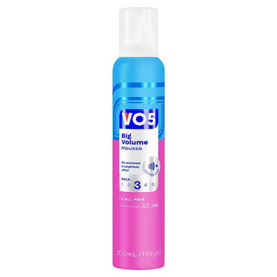 Superdrug VO5 Big Volume Hair Mousse 200 مل - اشترِ عبر الإنترنت من McGrocer