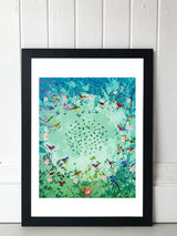 Fiona Watson Black Moon Garden Framed Print 48cm x 36cm