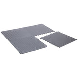 Opti interlocking floor mat set of 4 grey - British product