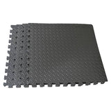 Opti interlocking floor mat set of 4 grey - British product