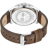 Timberland beige men's Bernardston watch with leather strap, imported from the UK