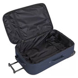 Soft 2 wheeled luggage set blue, imported from the UK