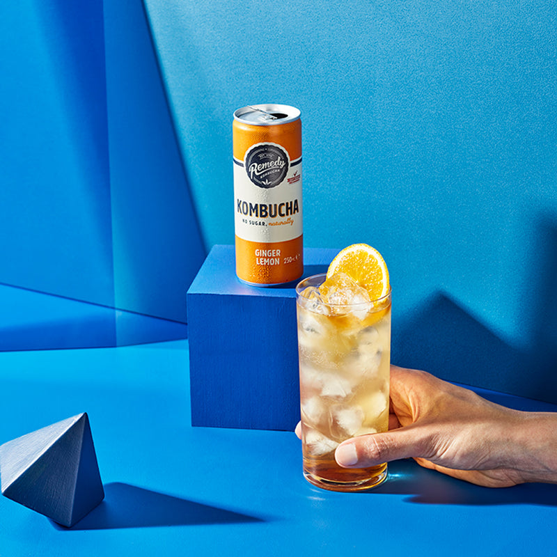 Remedy Kombucha Ginger Lemon 250ml (British brand)
