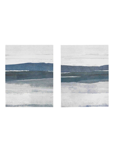 Next Gallery Home Blue Cool and Collected Framed Art Set of 2, 65cm x 50cm- Buy online at McGrocer