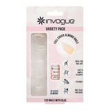 Superdrug Invogue DIY Almond Nails Pack of 120 Clear False Nails- Buy online at McGrocer
