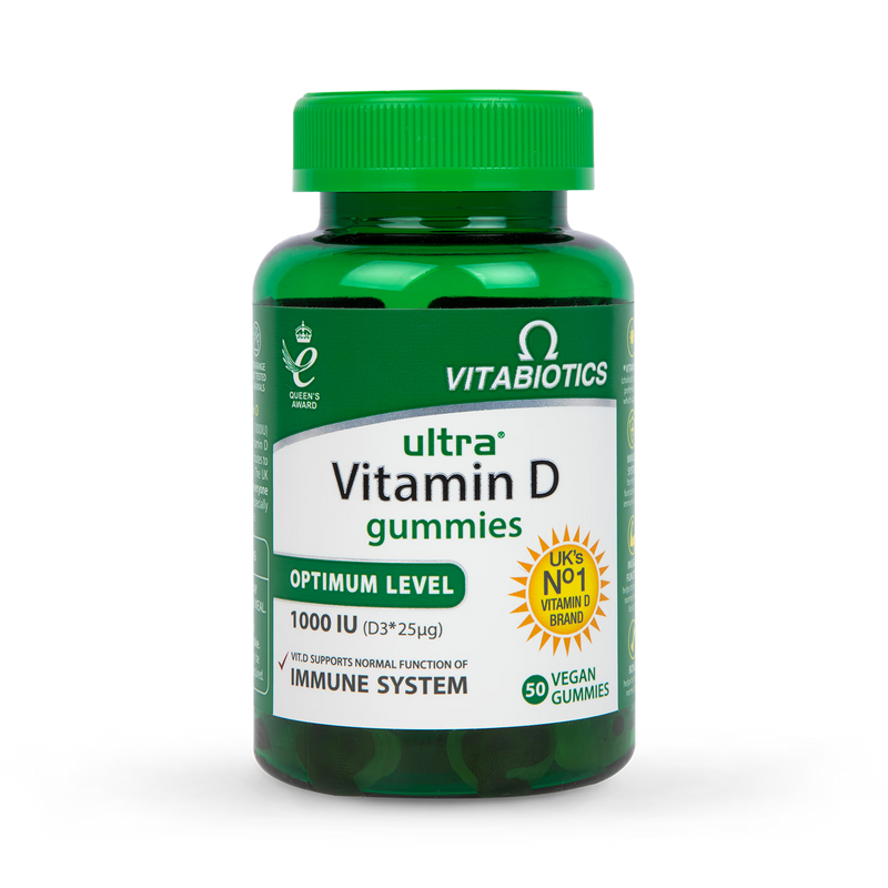 Vitabiotics vegan vitamin d3 gummies orange flavor 50 pack - British product