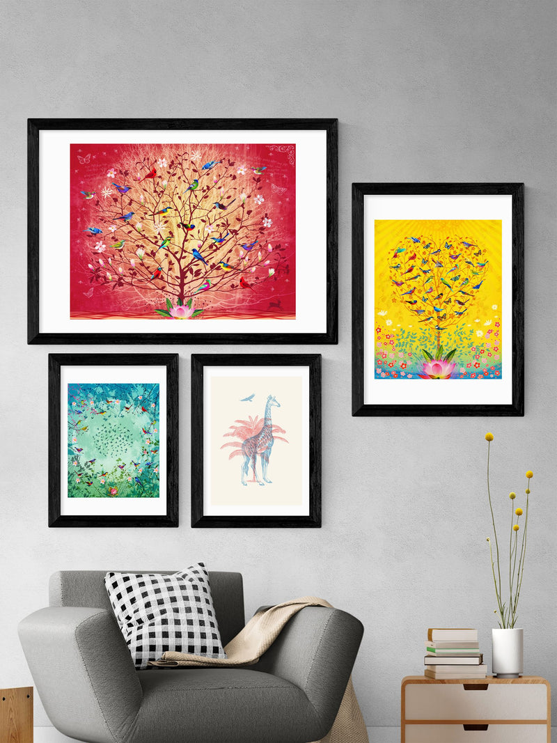 Black The Sound of Sunshine by Fiona Watson Framed Print