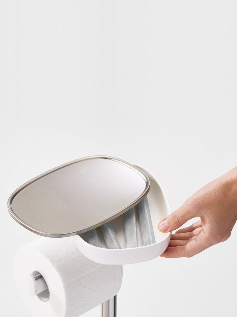 Joseph Joseph Silver EasyStore Butler toilet paper holder, UK version