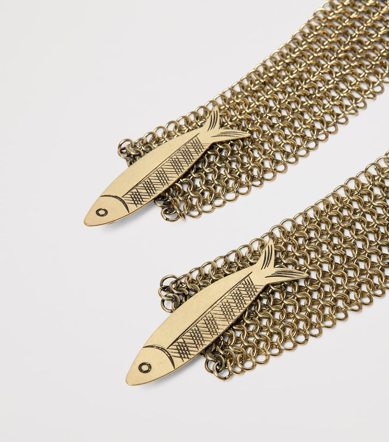 Marina Rinaldi chain fish-detail belt, imported from the UK