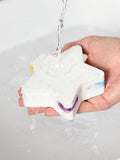 Kids rainbow star-shaped bath fizzer, UK version