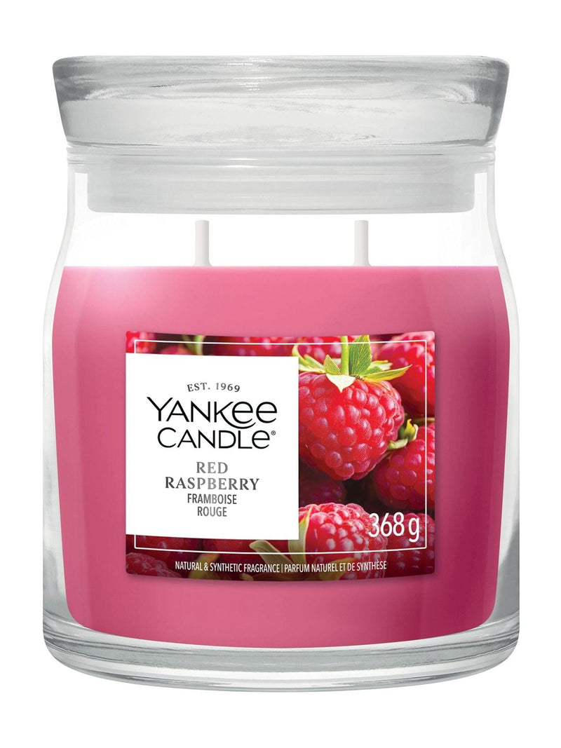 Yankee Candle Red Raspberry medium jar candle - British product