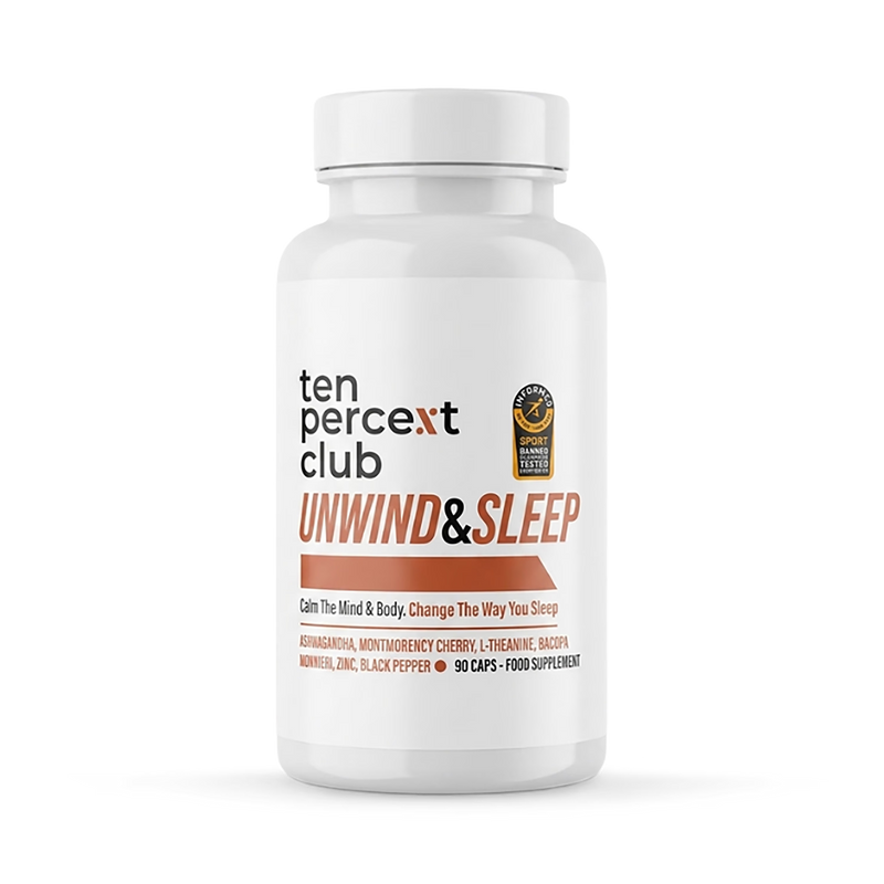 The Ten Percent Club Unwind and Sleep supplement 90 capsules (British brand)
