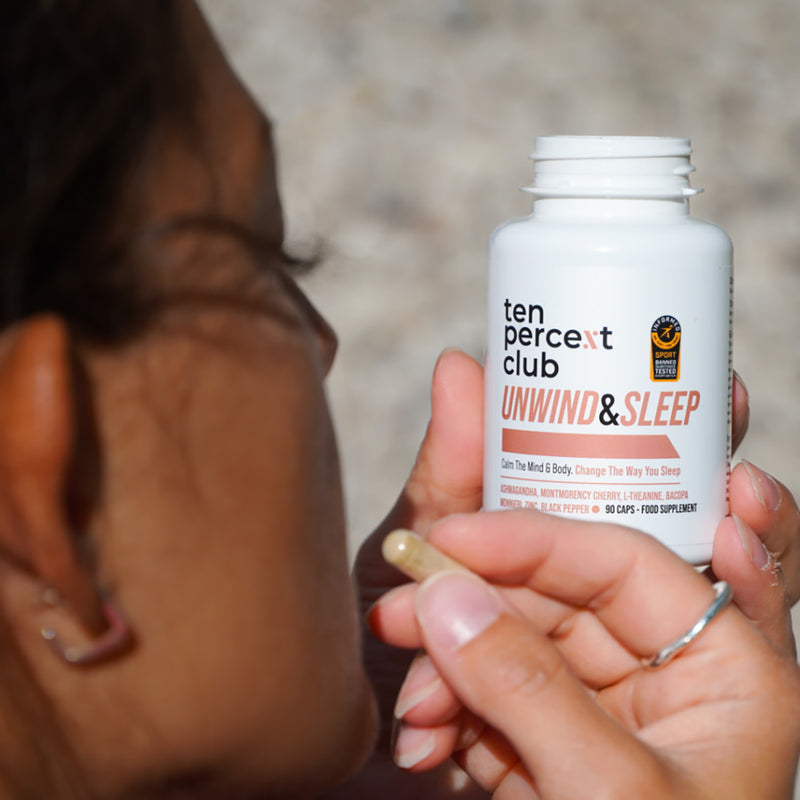 The Ten Percent Club Unwind and Sleep supplement 90 capsules (British brand)