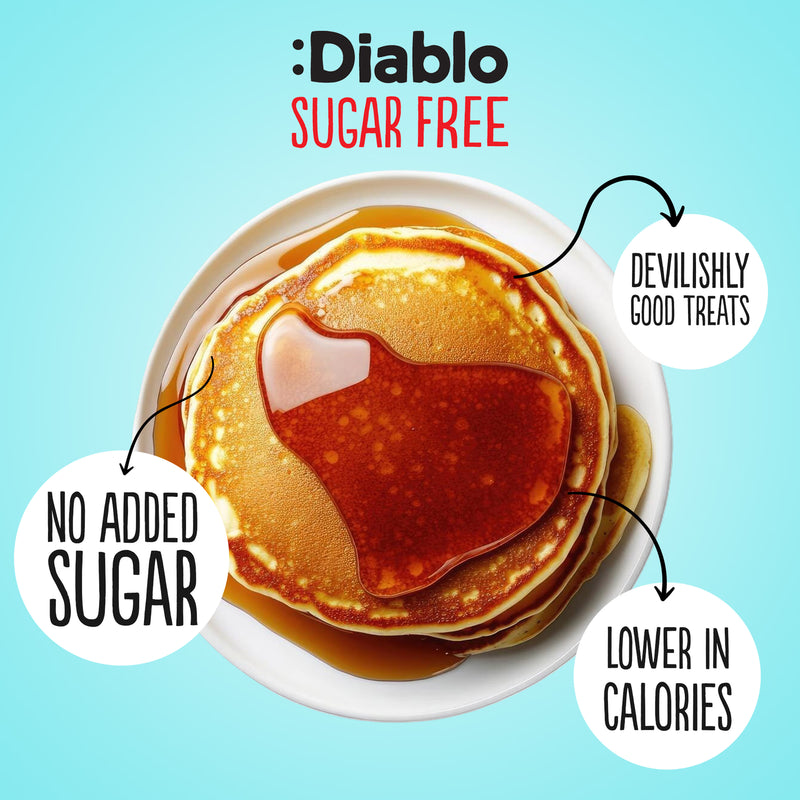 Diablo sugar free maple syrup dessert sauce 390g pack of 10 - British product