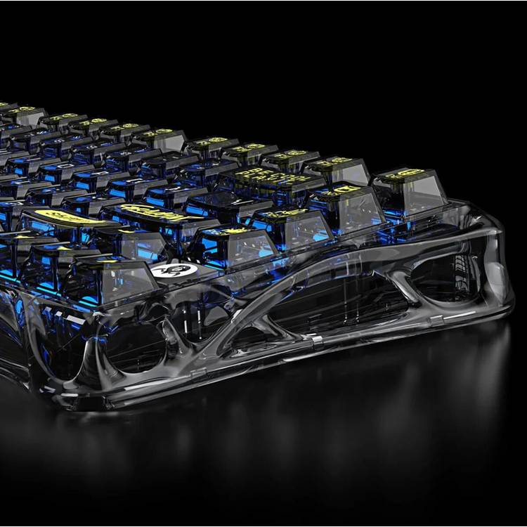 GravaStar Mercury K1 Lite gaming keyboard transparent black, imported from the UK