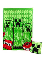 Next Paladone Minecraft Creeper Cushion Blanket- Buy online at McGrocer