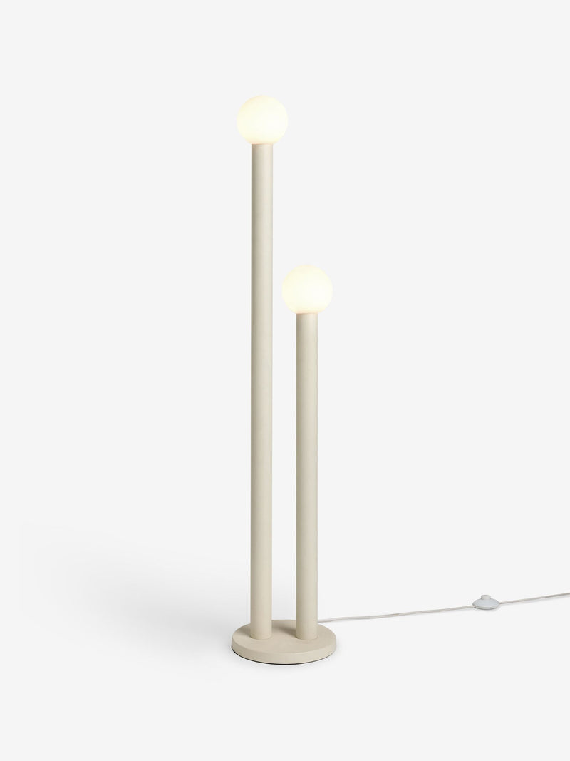 MADE.COM Cream Graysen floor lamp 130cm, imported from the UK