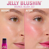 Revolution Jelly Blush Stick Cherry Red, imported from the UK