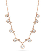 Harrods Boodles Large Rose Gold and Diamond Beach Necklace- Buy online at McGrocer
