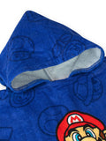 Super Mario blue towel poncho, imported from the UK