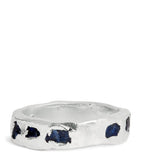 The Ouze sterling silver and sapphire ring - British product