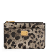 Harrods Dolce&Gabbana Calfskin Leopard Print Card Holder- Buy online at McGrocer