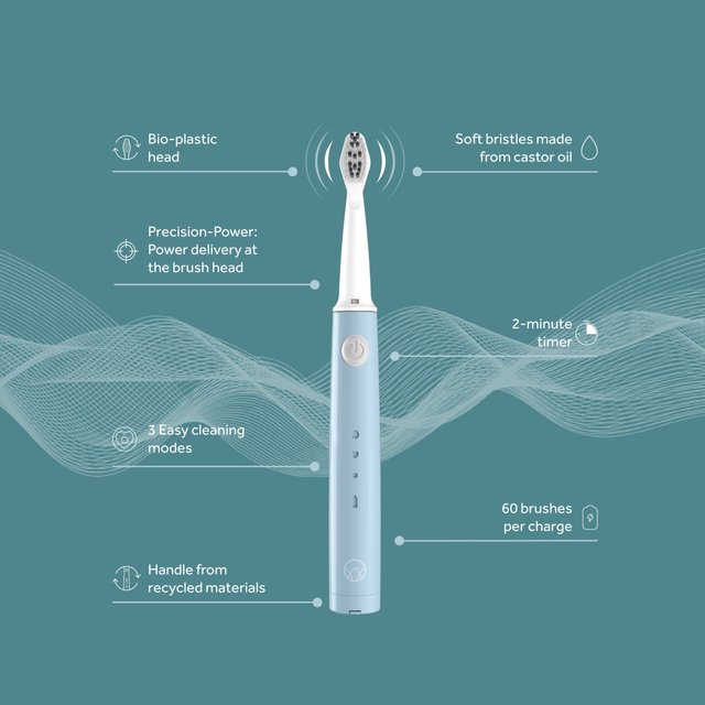 Waken Rechargeable Sonic Toothbrush - Mint Blue GOODS M&S
