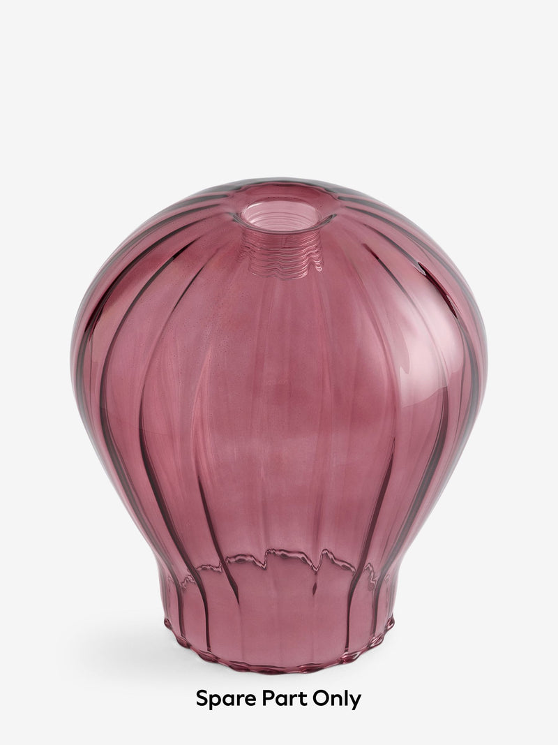 Hampton dark pink glass shade spare part - British product